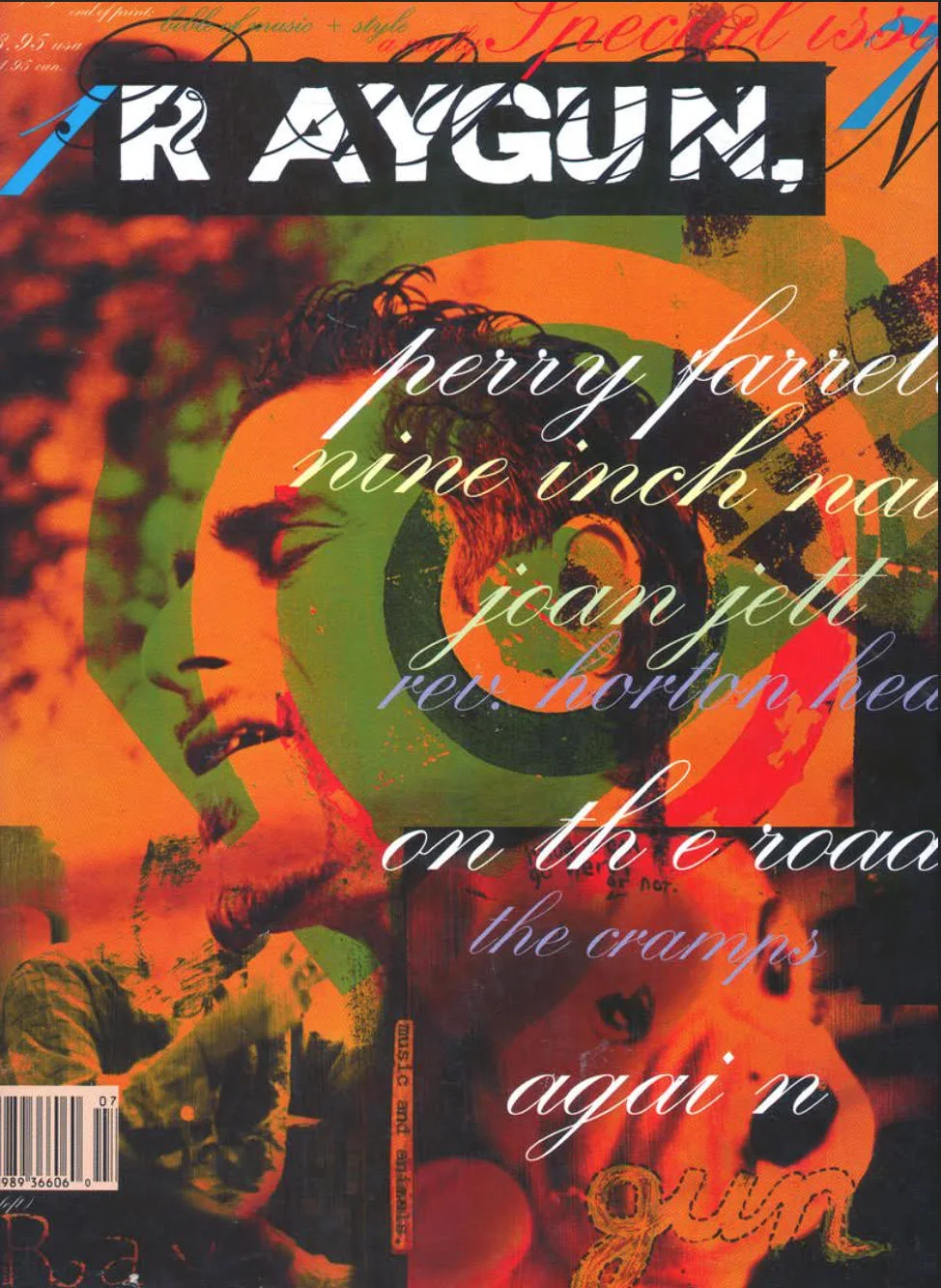 Ray Gun n° 17, couverture avec Perry Farrell — David Carson