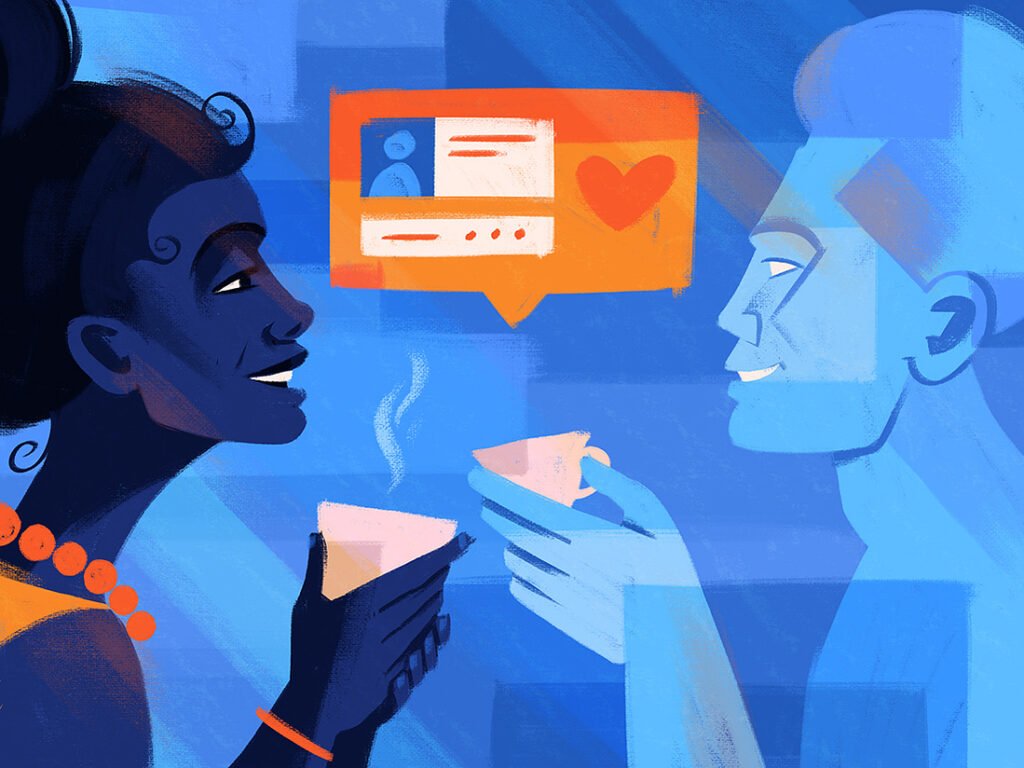 La conversation en ligne — Dan Gartman