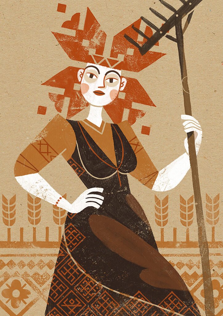La paysanne au râteau — Dan Gartman