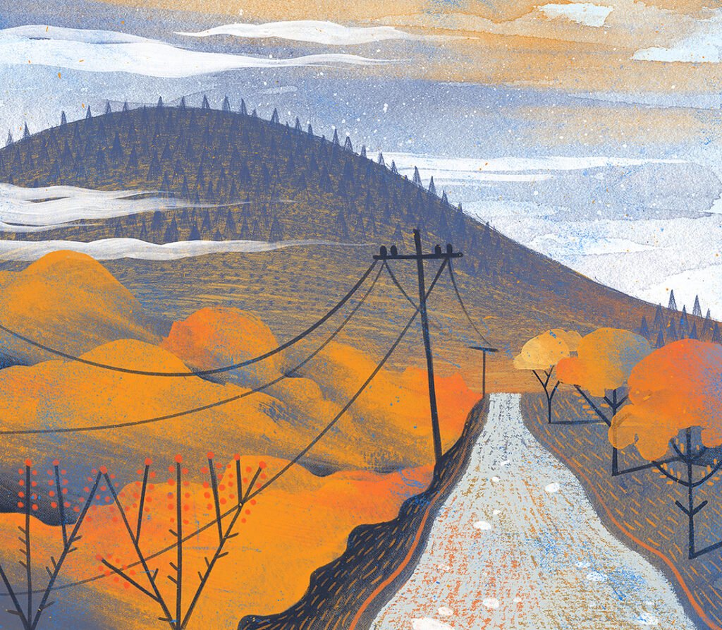 La route en automne — Dan Gartman