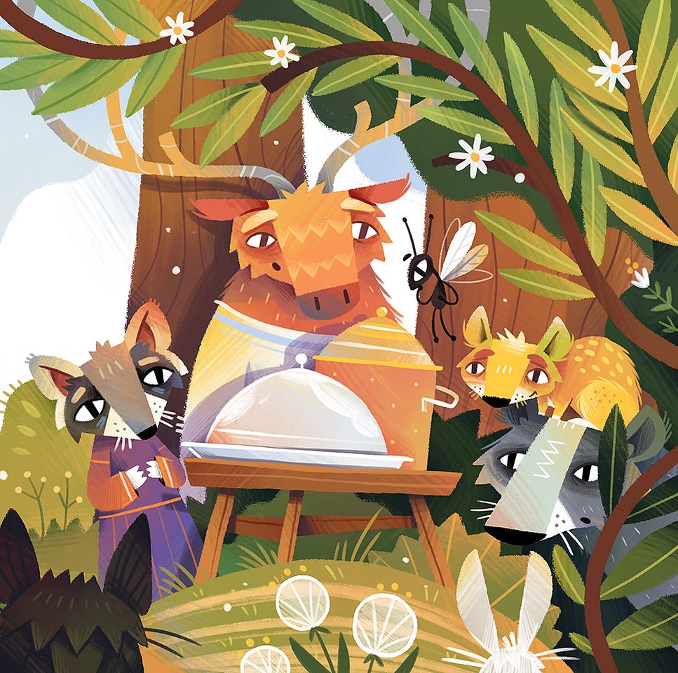 Le repas des animaux — Dan Gartman