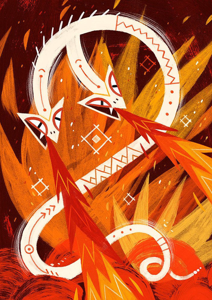 Le serpent qui crache le feu — Dan Gartman