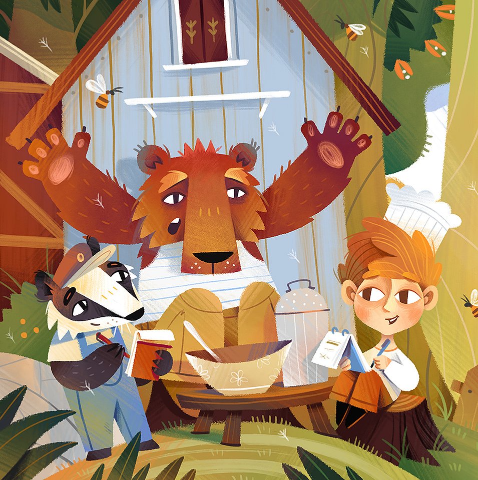 L’ours et les enfants — Dan Gartman
