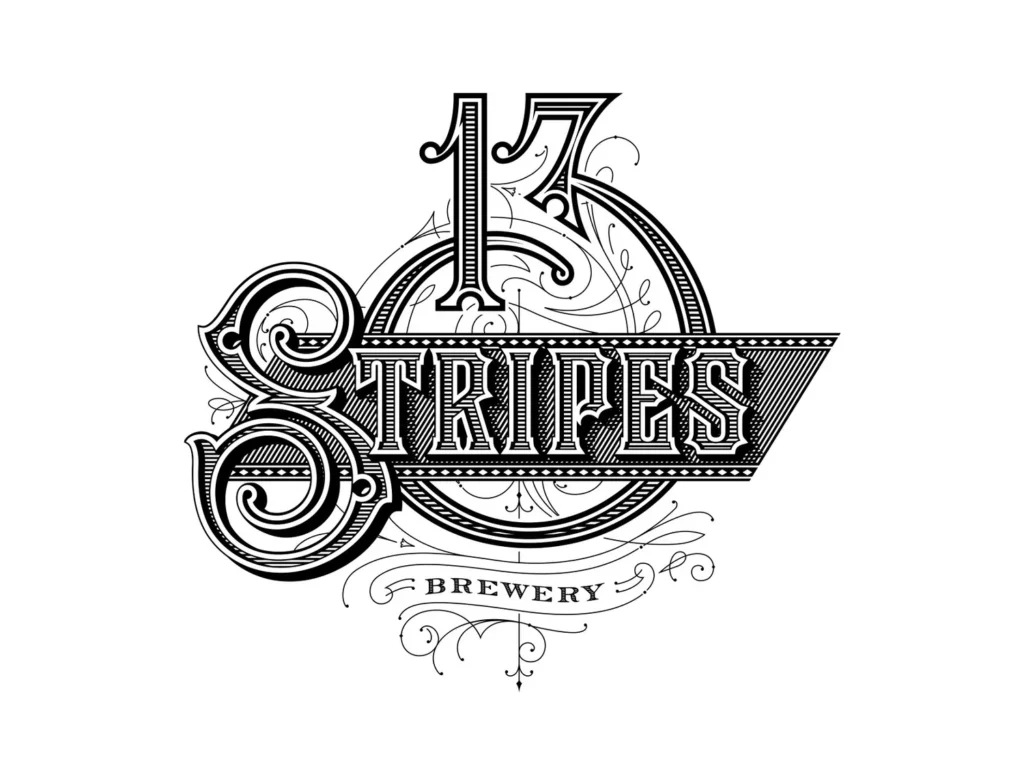 Le logo 13 Stripes Brewery — Dan Gretta
