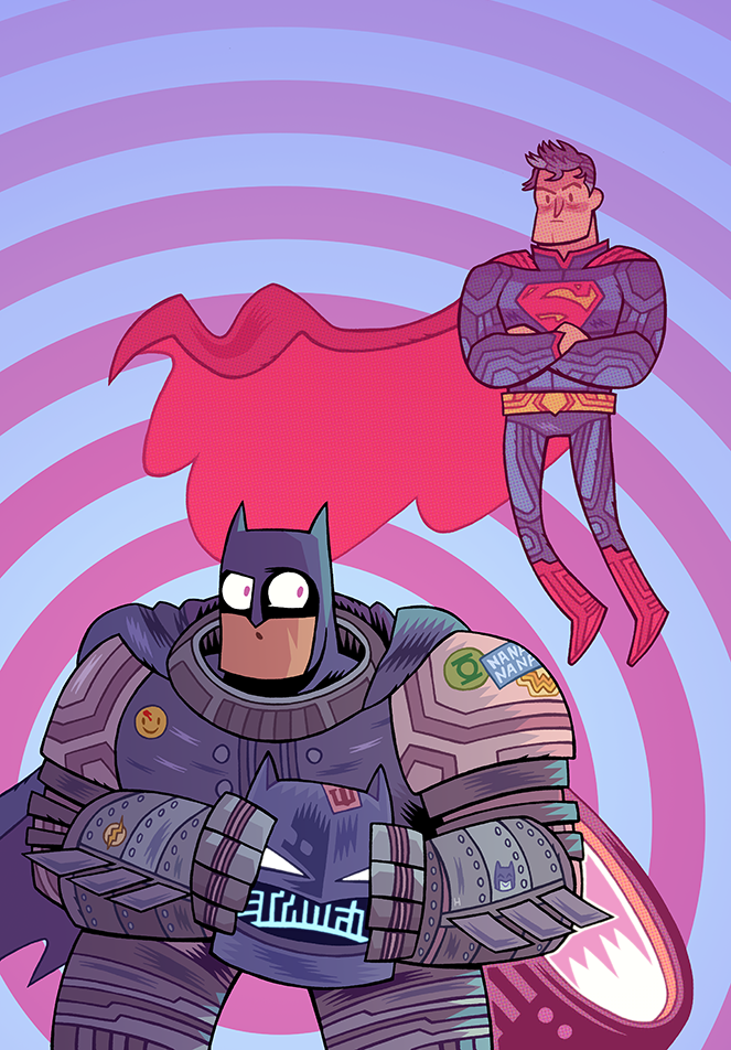 Batman/Superman, variante Teen Titans Go! — Dan Hipp