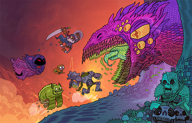 « Campfire Stories », décor et personnages 1 — Dan Hipp