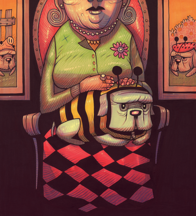 Stray Days, le bouledogue abeille — Dan Hipp