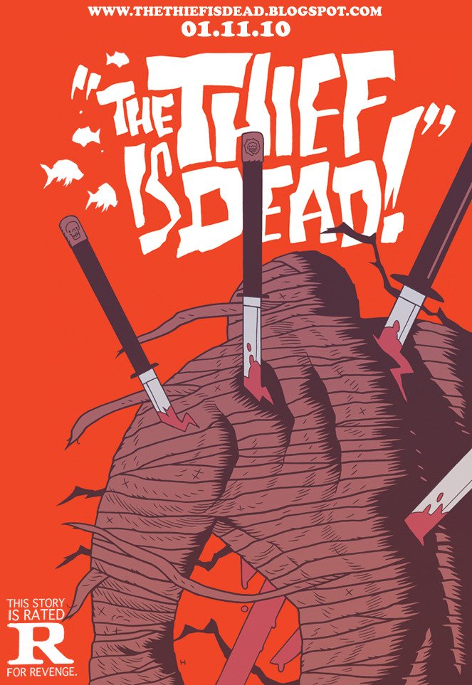 « The Thief Is Dead », image d’annonce — Dan Hipp