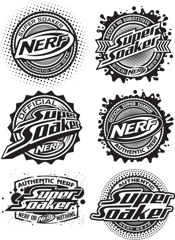 Les badges Nerf Super Soaker — Dan Janssen