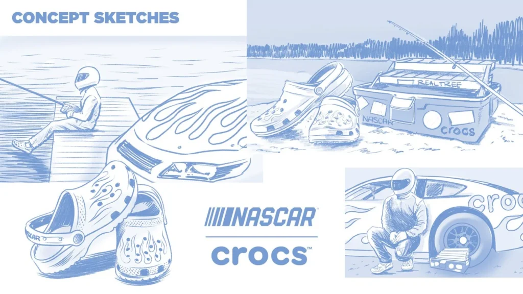 Les croquis Crocs × NASCAR — Dan Janssen