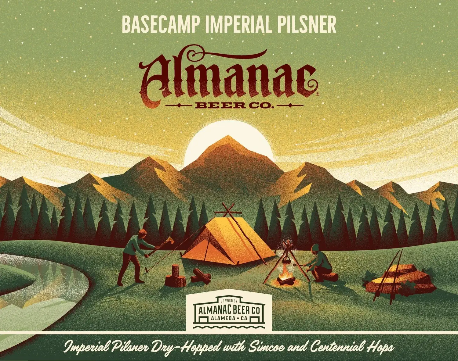 Étiquette Almanac Basecamp Imperial Pilsner — DKNG