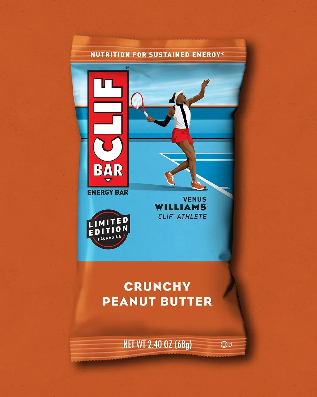 Emballage Clif Bar avec Venus Williams — DKNG