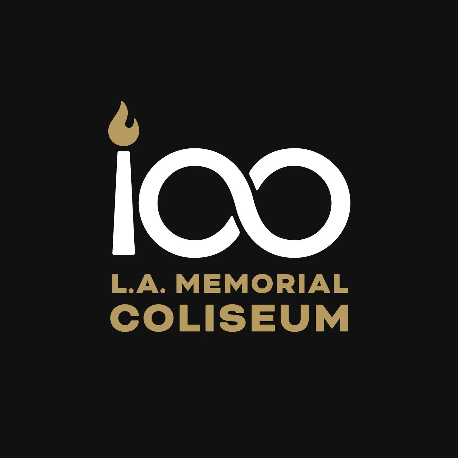 Logo 100 ans du Los Angeles Memorial Coliseum — DKNG