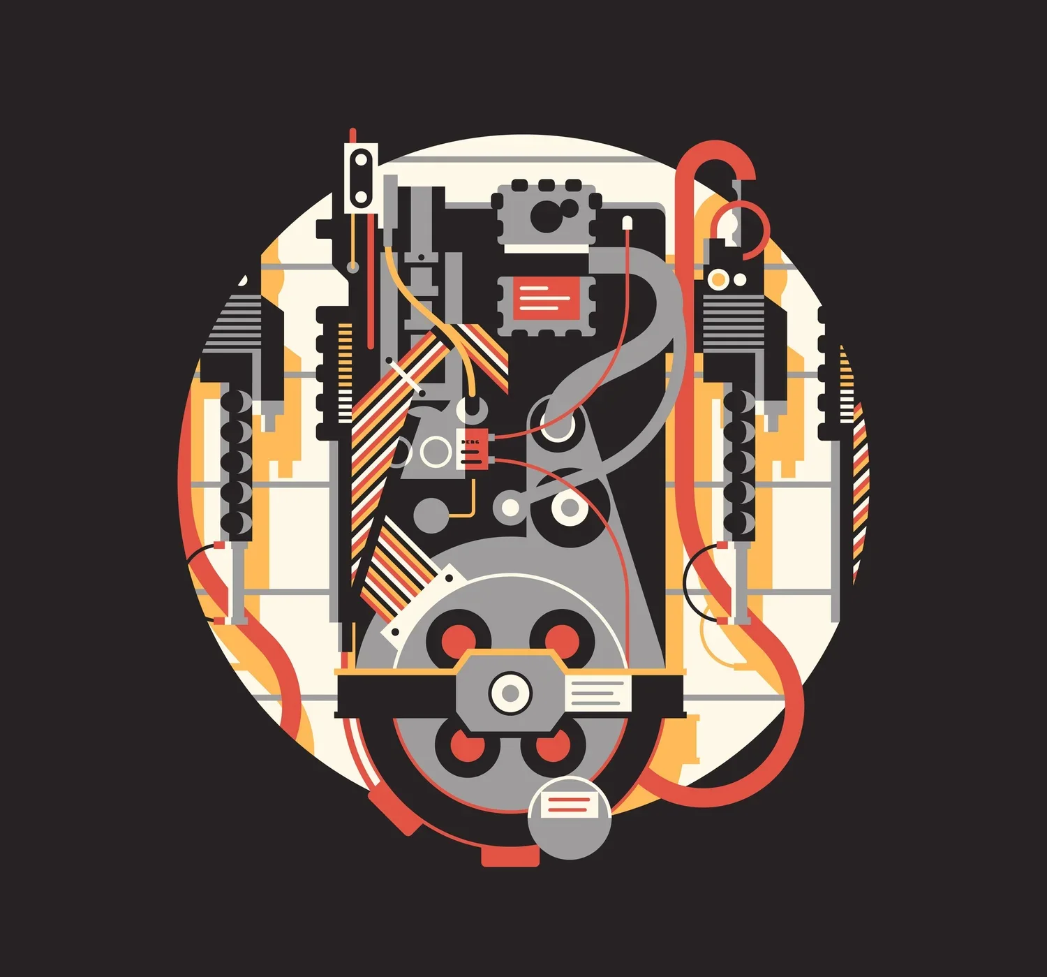 Estampe Icon, le sac à protons — DKNG