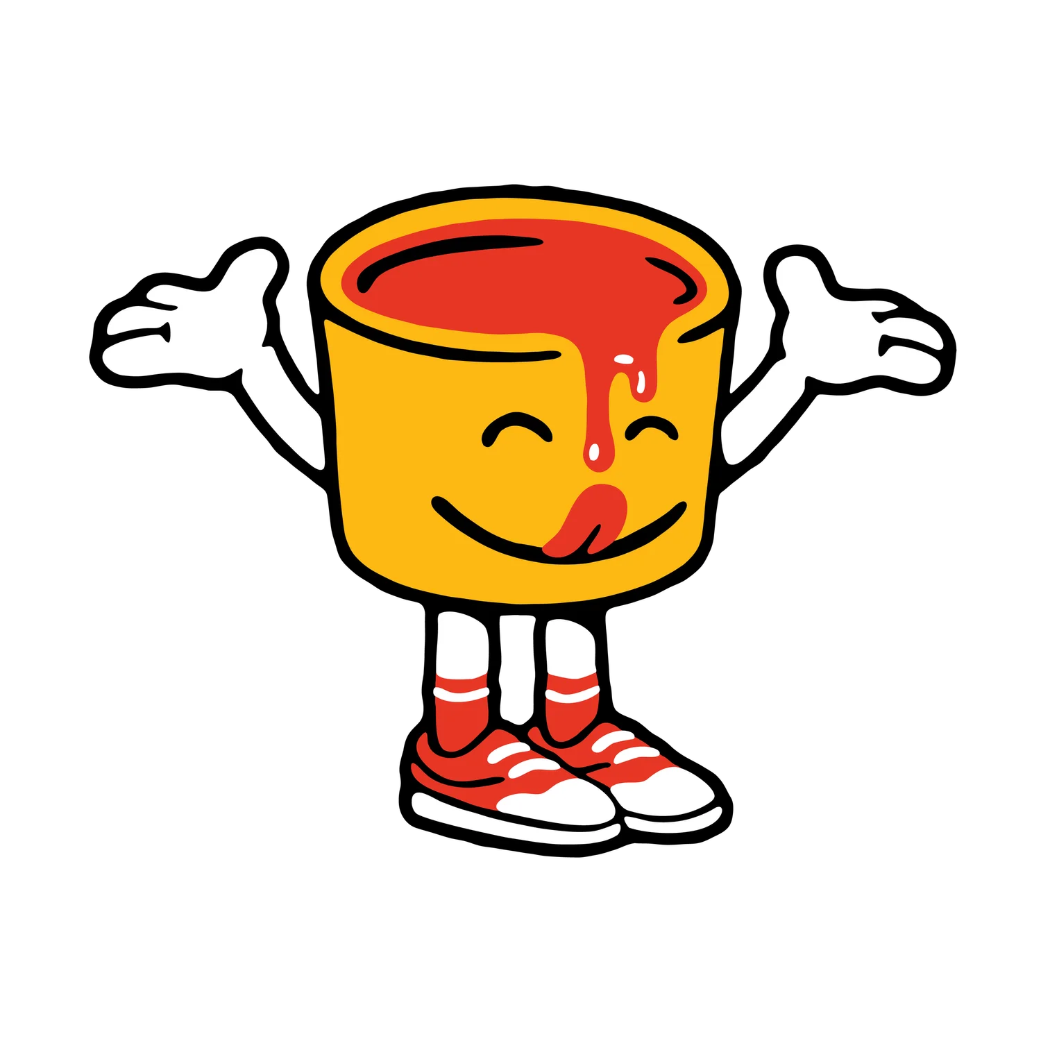 Mascotte gobelet de consommé, Mike’s Red Tacos — DKNG