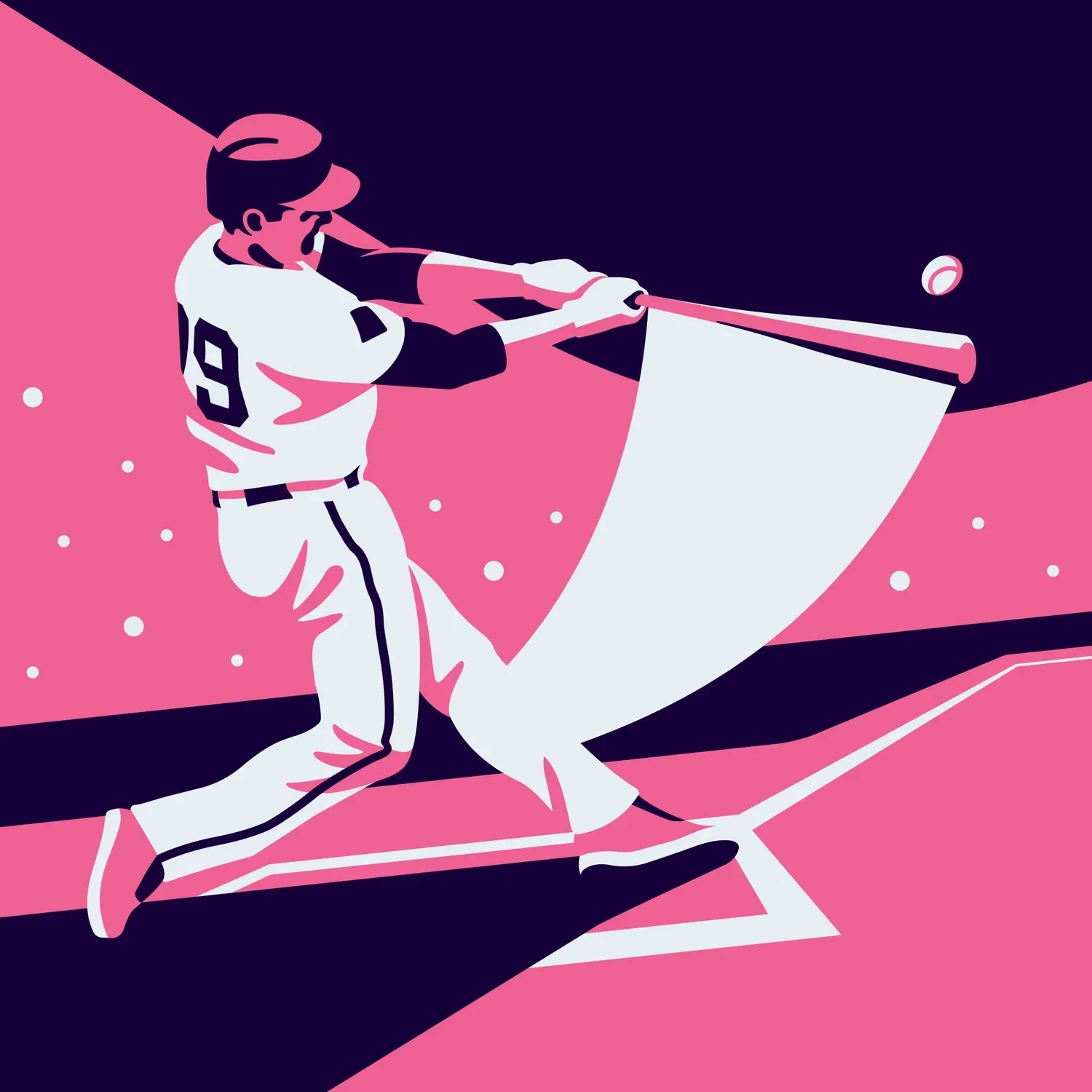 Illustration StubHub, frappeur de baseball — DKNG