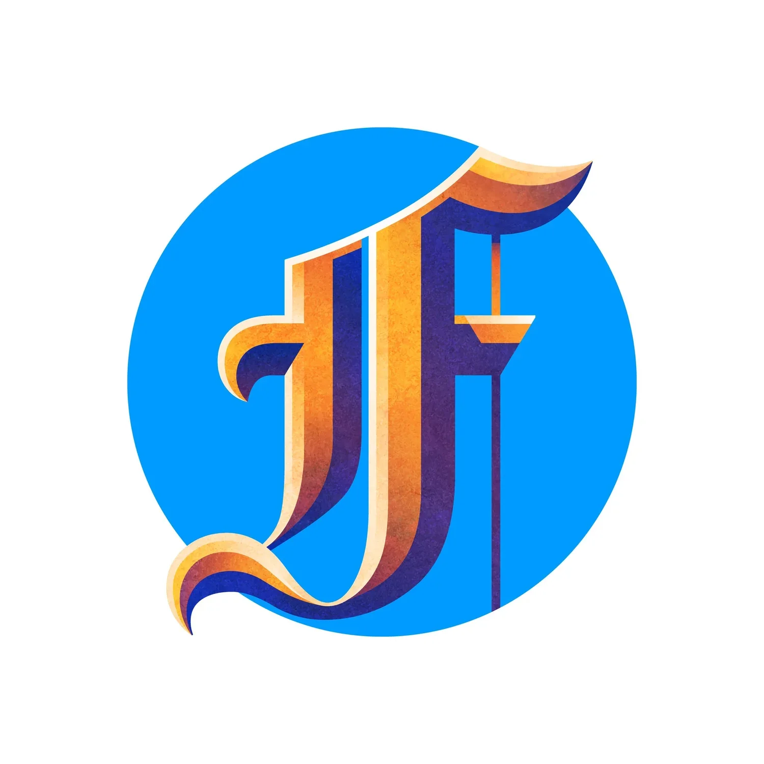 Badge USA Today Network, lettre gothique — DKNG