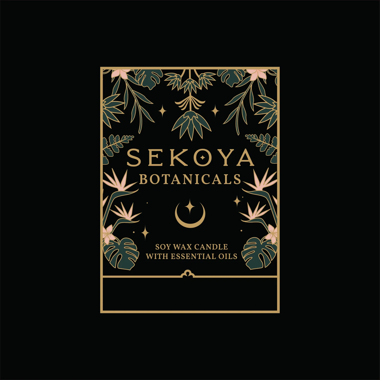 Sekoya : étiquette de bougie — Daphna Sebbane