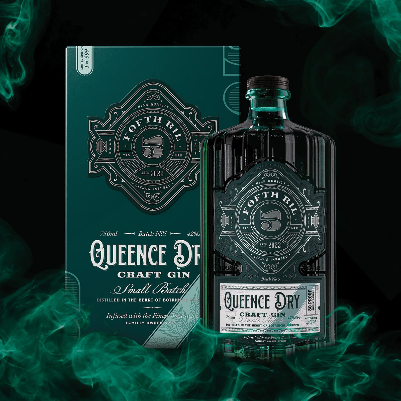Queence Dry Craft Gin — Dusan Sol