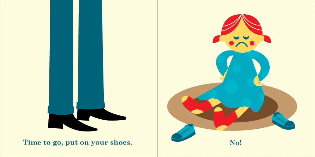Put On Your Shoes!, double page — Dan Stiles