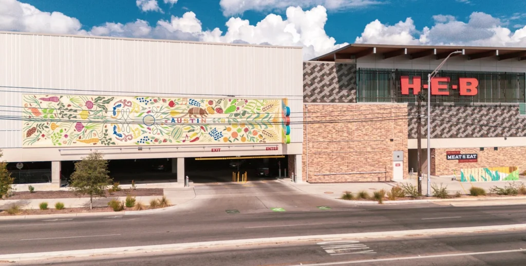 La fresque H-E-B South Congress — Dana Tanamachi