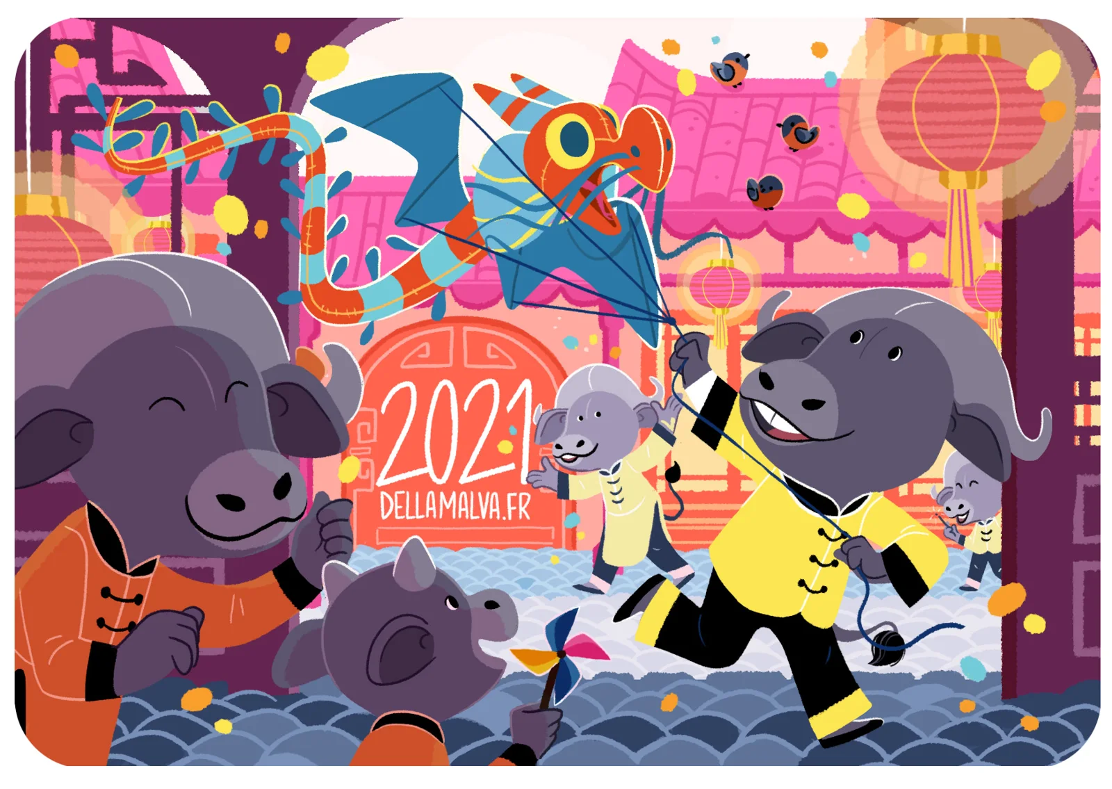 Vœux 2021 : l’année du buffle — Eleonore Della Malva
