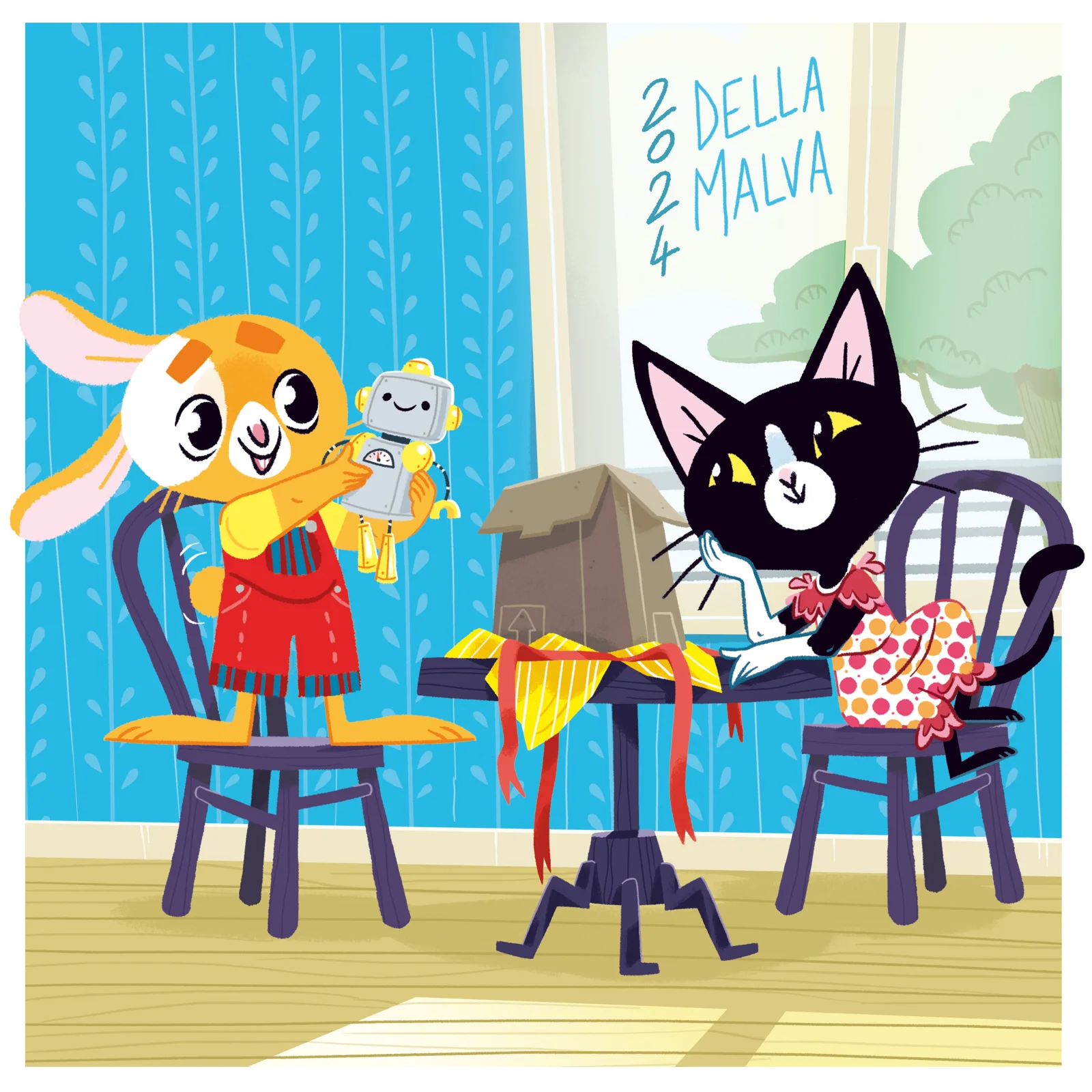 Vœux 2024 : le lapin, le lapin, ouais ! — Eleonore Della Malva