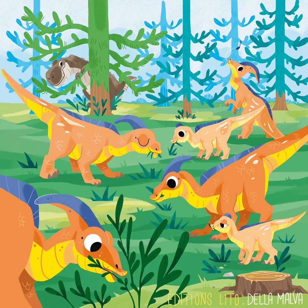 Les dinosaures, livre pop-up : la forêt — Eleonore Della Malva