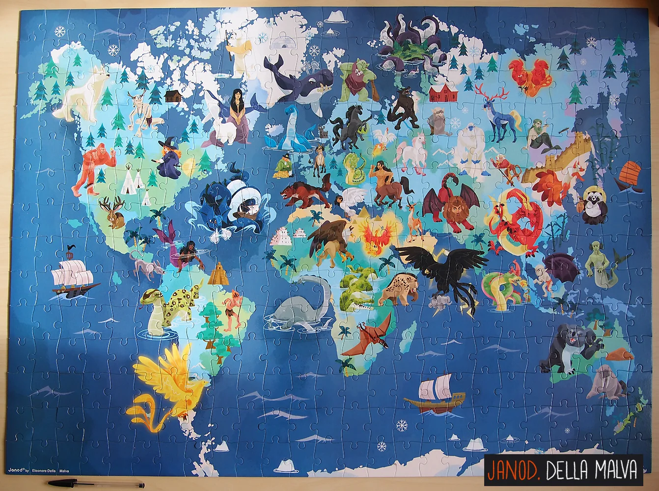 Puzzle éducatif « Mythes et légendes » — Eleonore Della Malva