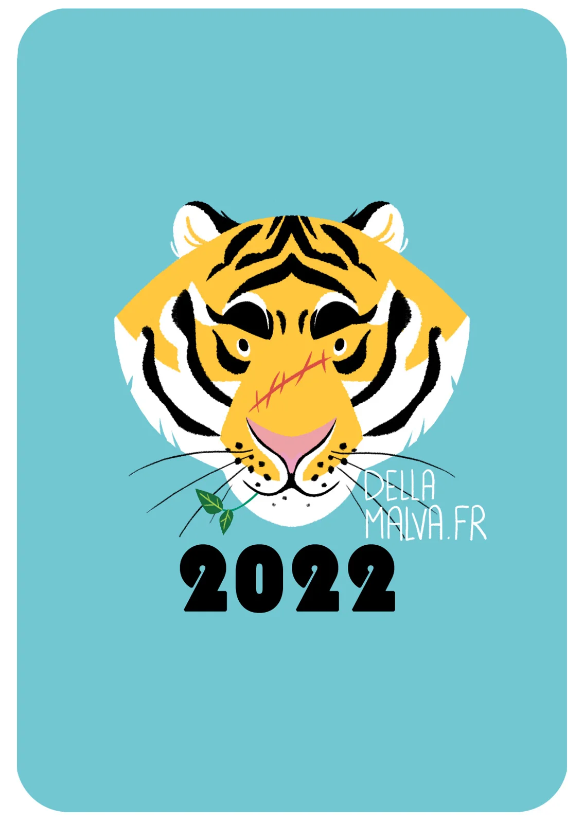 Vœux 2022 : le tigre — Eleonore Della Malva