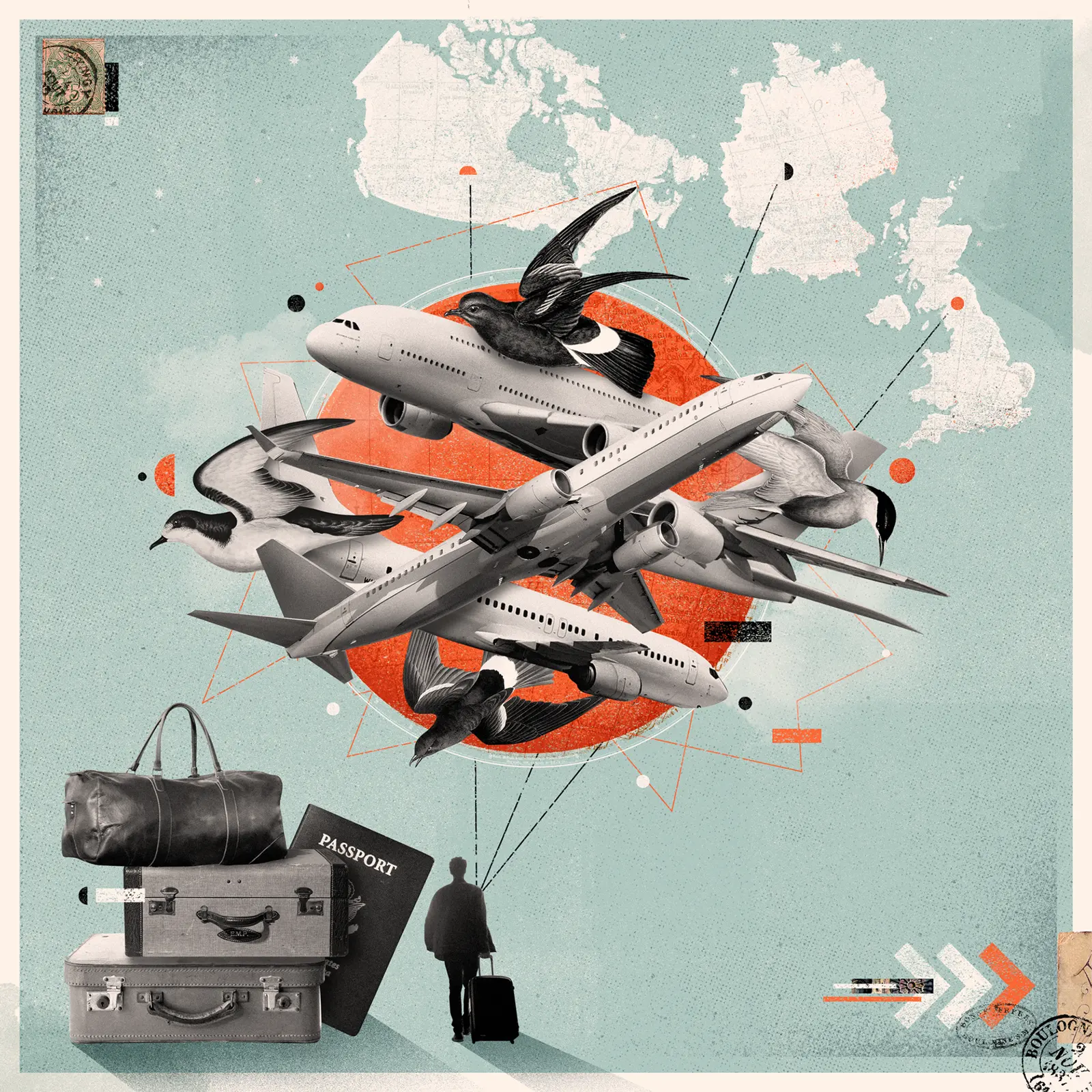 Avions, valises et passeport — Eduardo Ramón (000 Magazine)