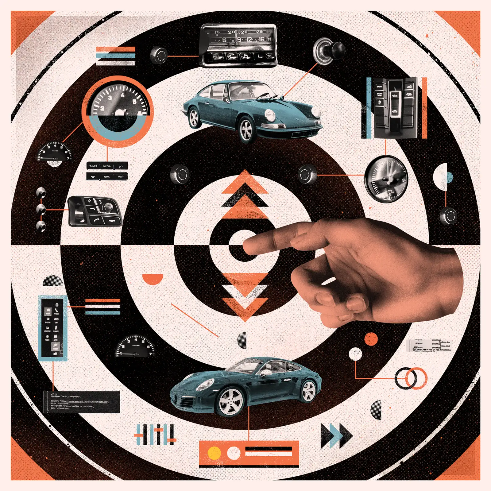 Cible et tableau de bord — Eduardo Ramón (000 Magazine)