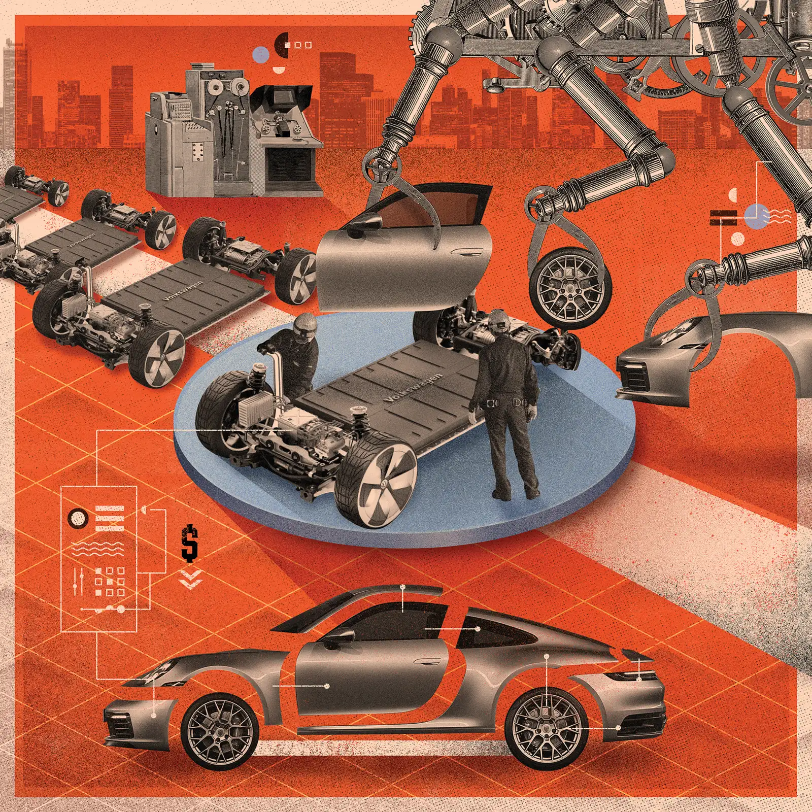Chaîne de montage électrique — Eduardo Ramón (000 Magazine)