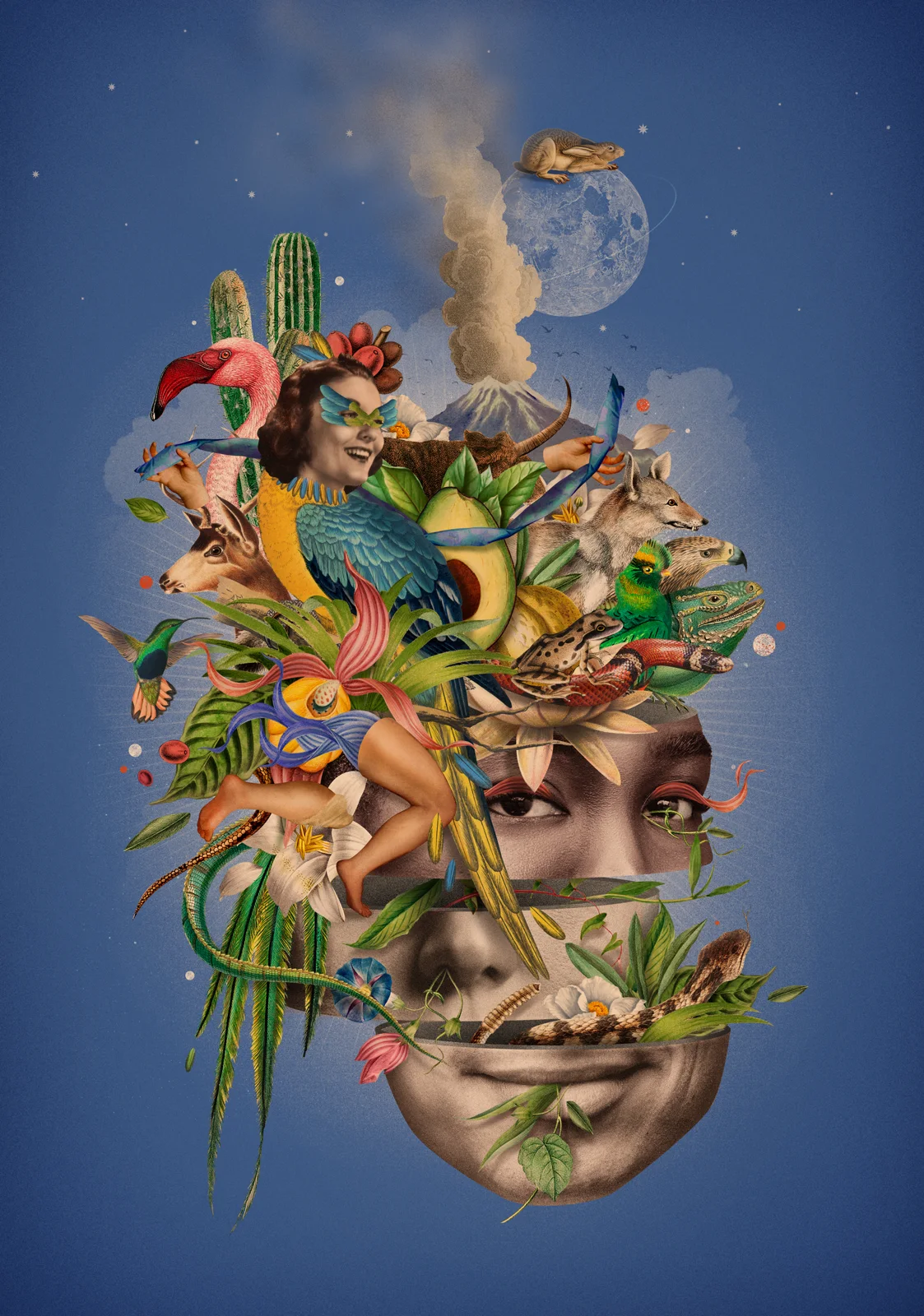 Affiche Aire Libre : la tête-paysage — Eduardo Ramón (Aire Libre)