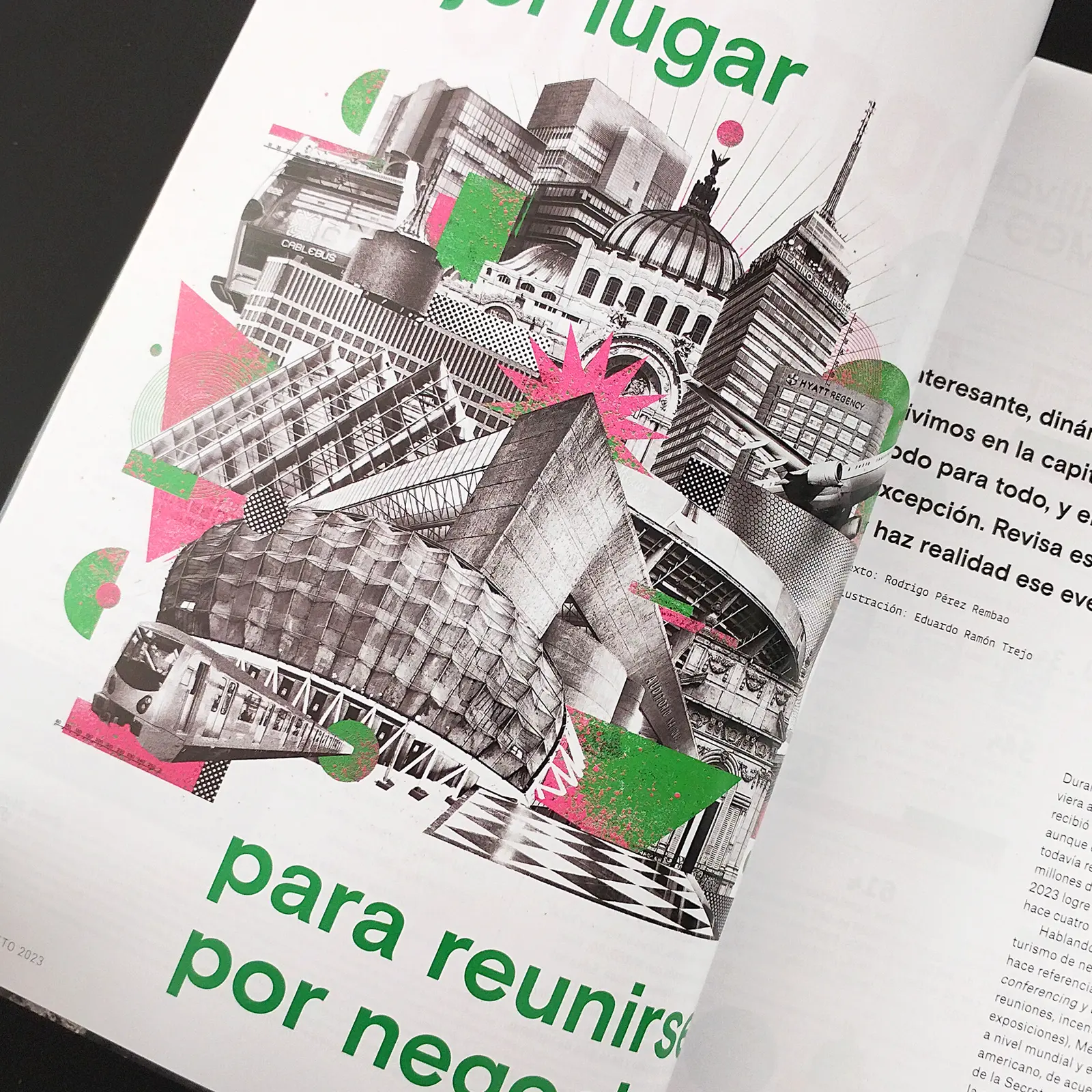 Illustration en double page — Eduardo Ramón (Chilango)