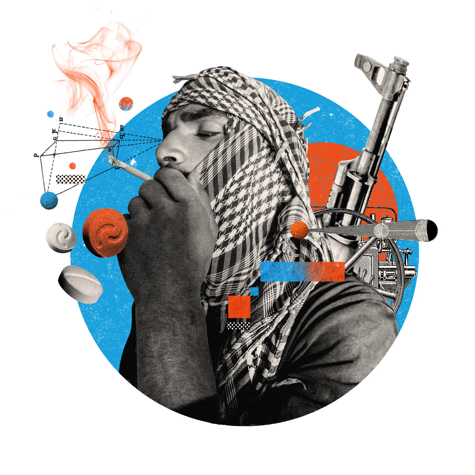 Le combattant au keffieh — Eduardo Ramón (Al Majalla / Captagon)