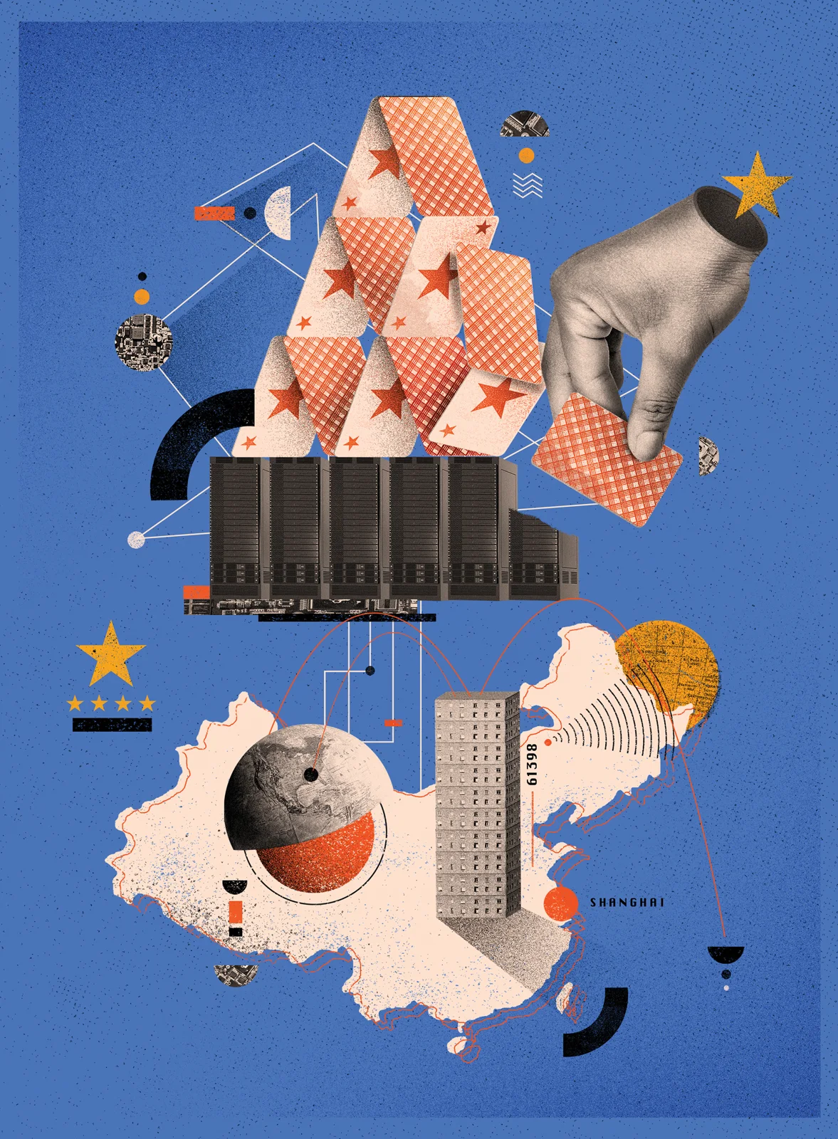 Château de cartes et serveurs — Eduardo Ramón (WIRED / RSA)