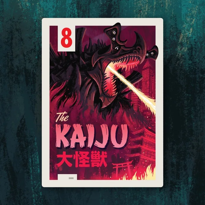 Campy Creatures, carte Kaiju — Emrich Office