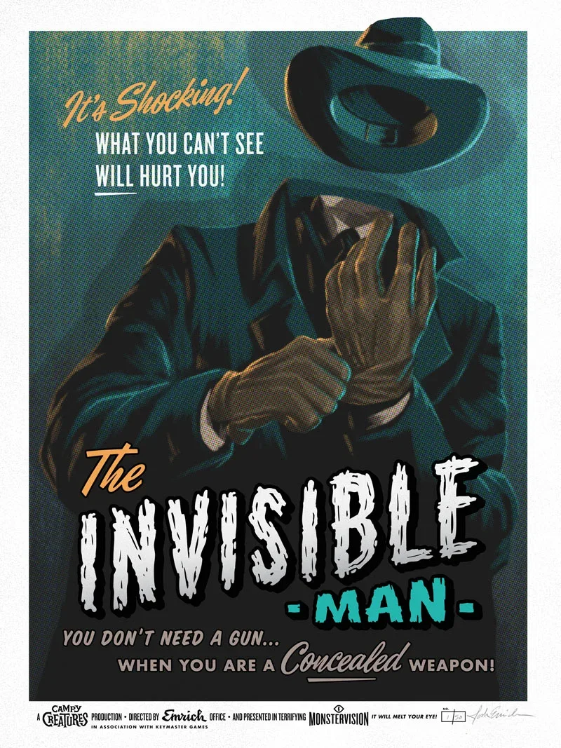 Campy Creatures, The Invisible Man — Emrich Office