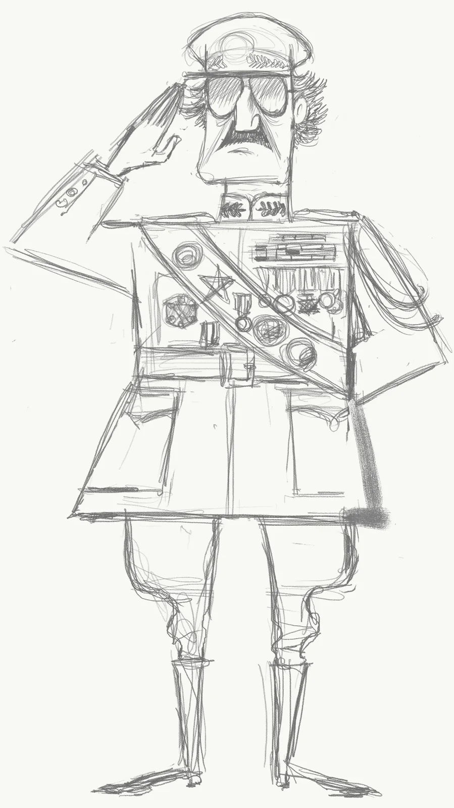 Caper, le Colonel, croquis — Emrich Office