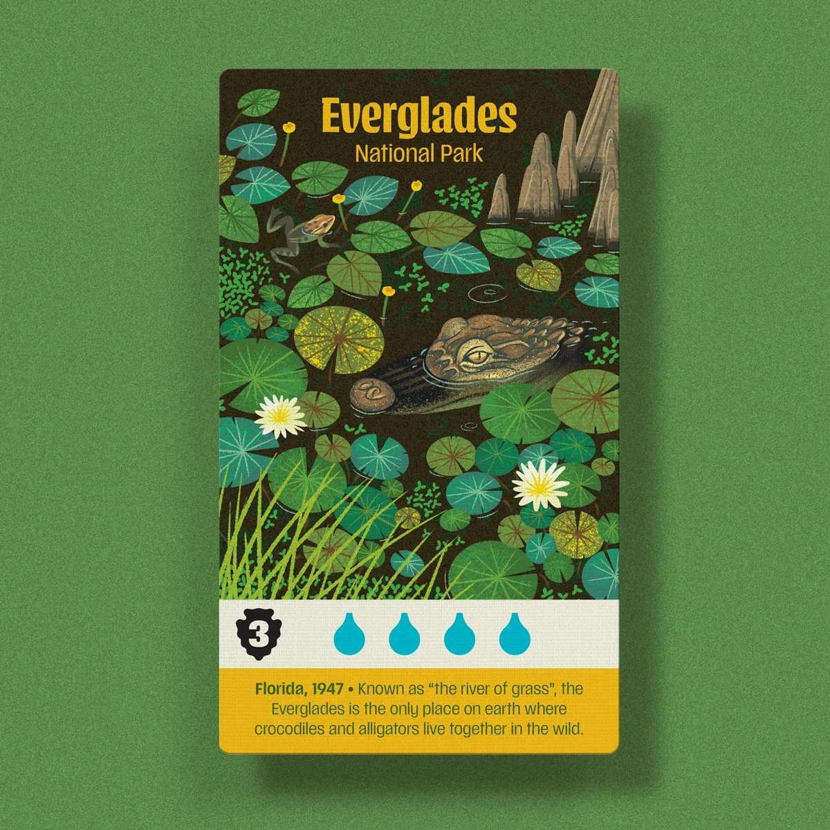 Parks, carte Everglades — Emrich Office
