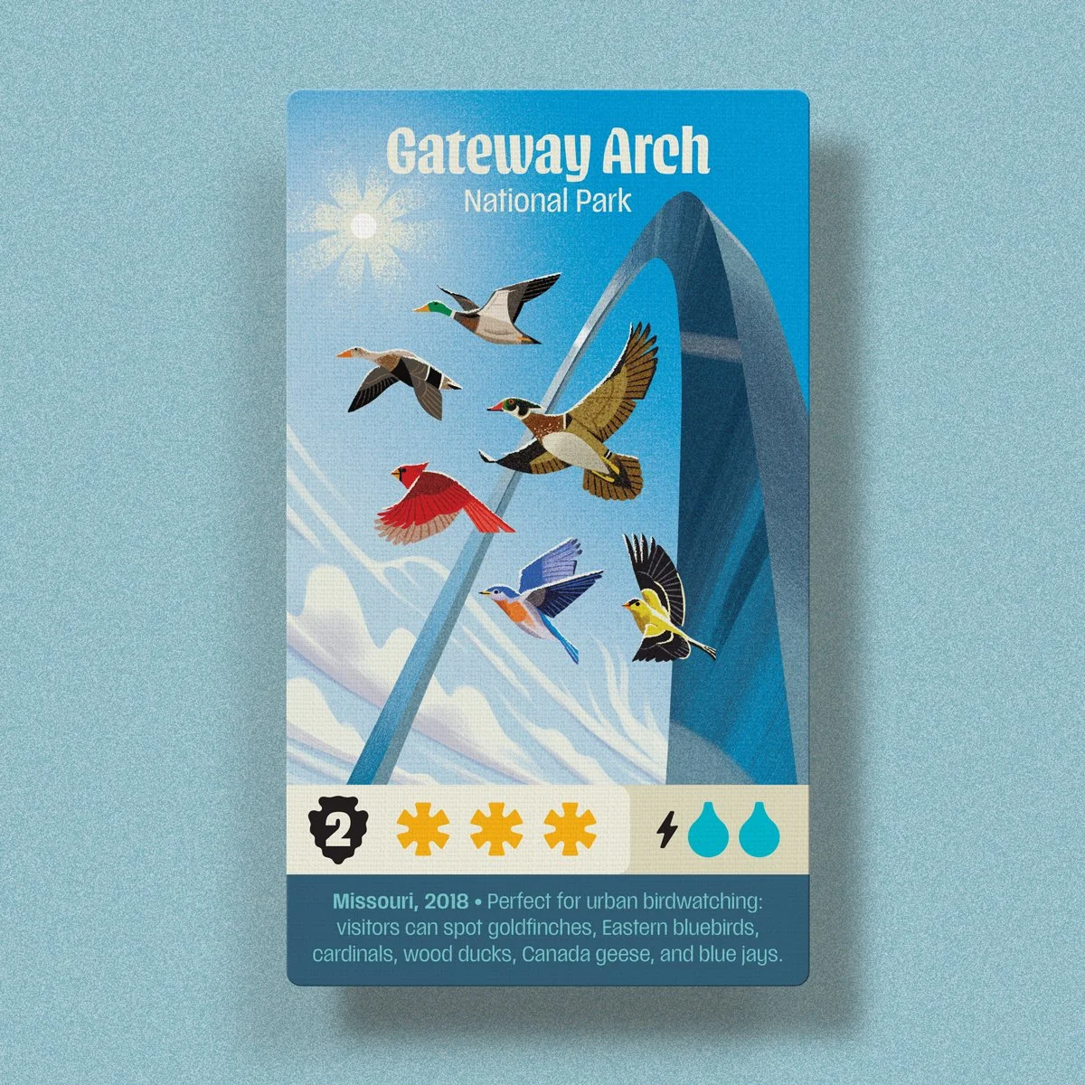 Parks, carte Gateway Arch — Emrich Office
