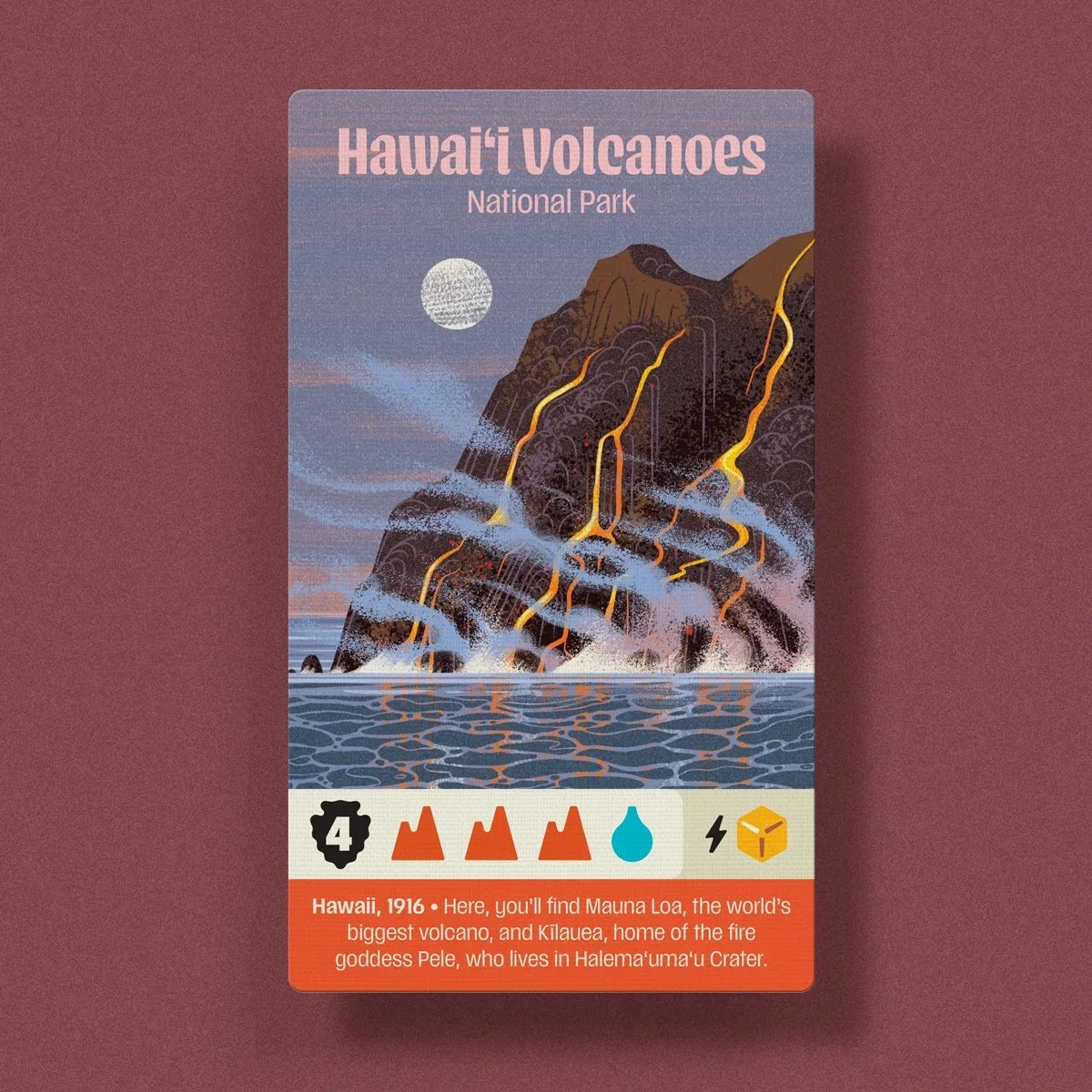 Parks, carte Hawai’i Volcanoes — Emrich Office