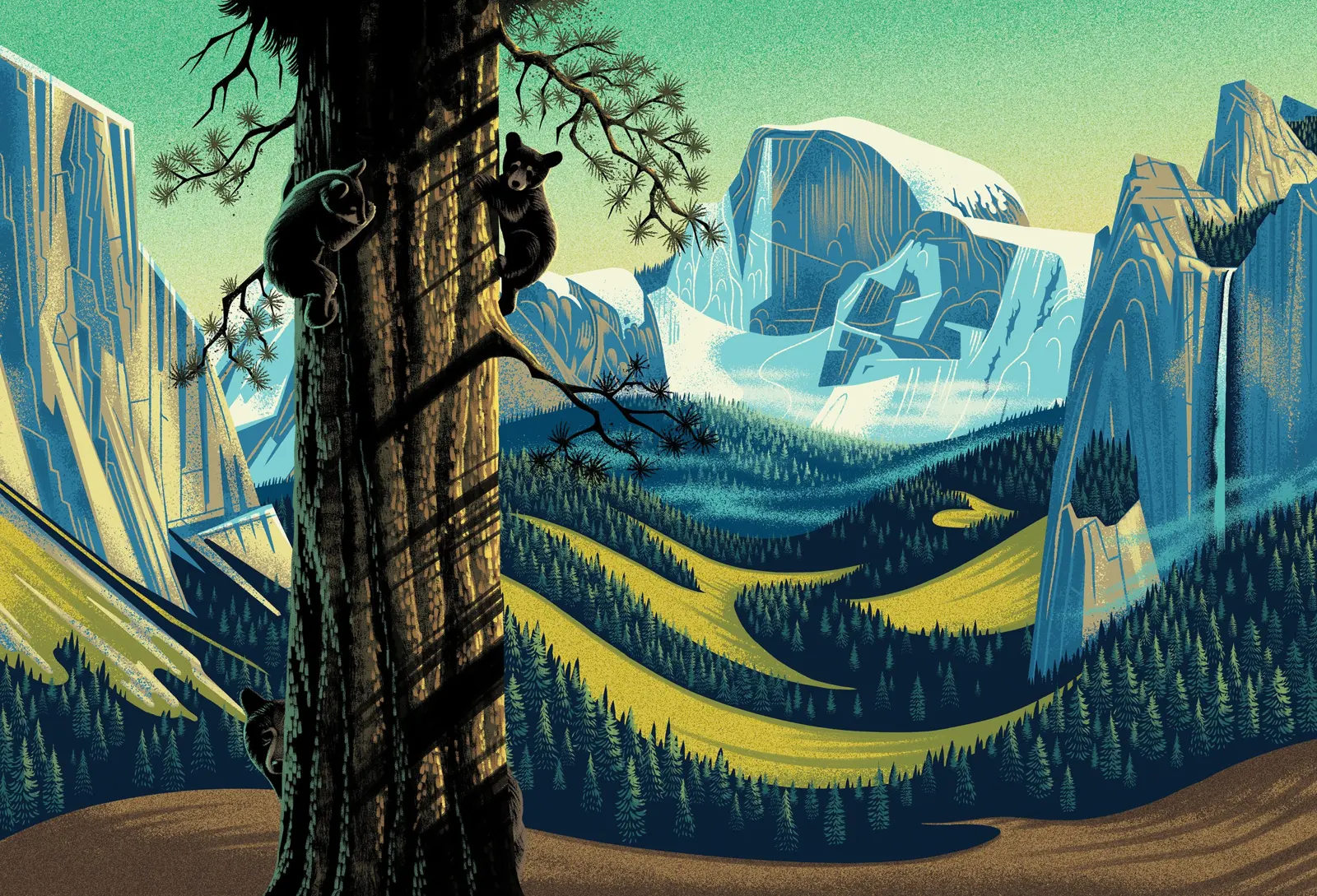 Parks, Yosemite (illustration clé) — Emrich Office