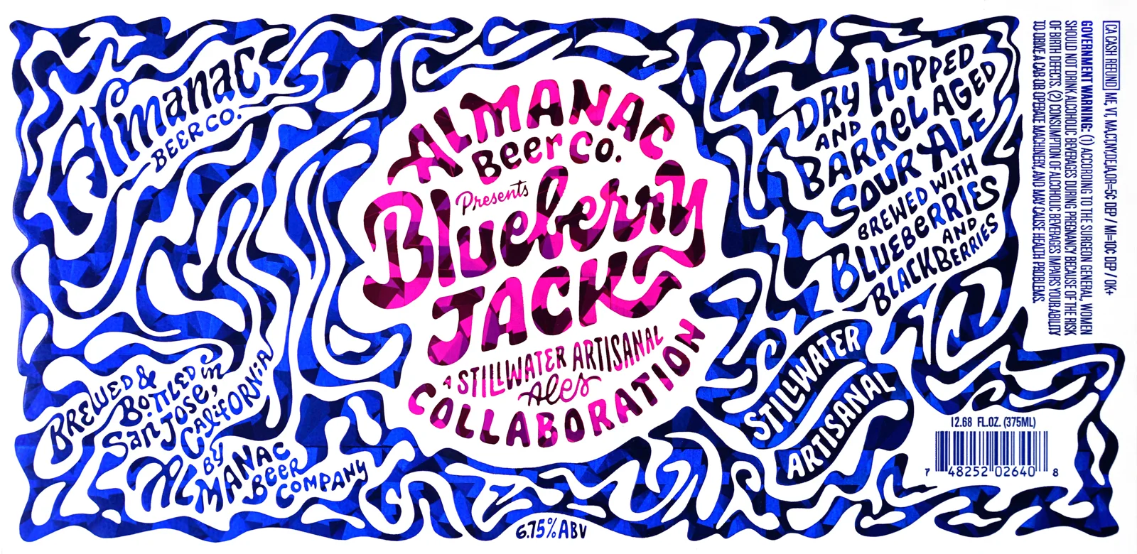 Blueberry Jack, étiquette — Erik Marinovich