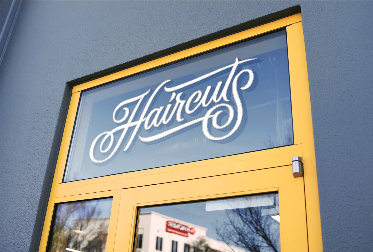 Enseigne « Haircuts » — Erik Marinovich
