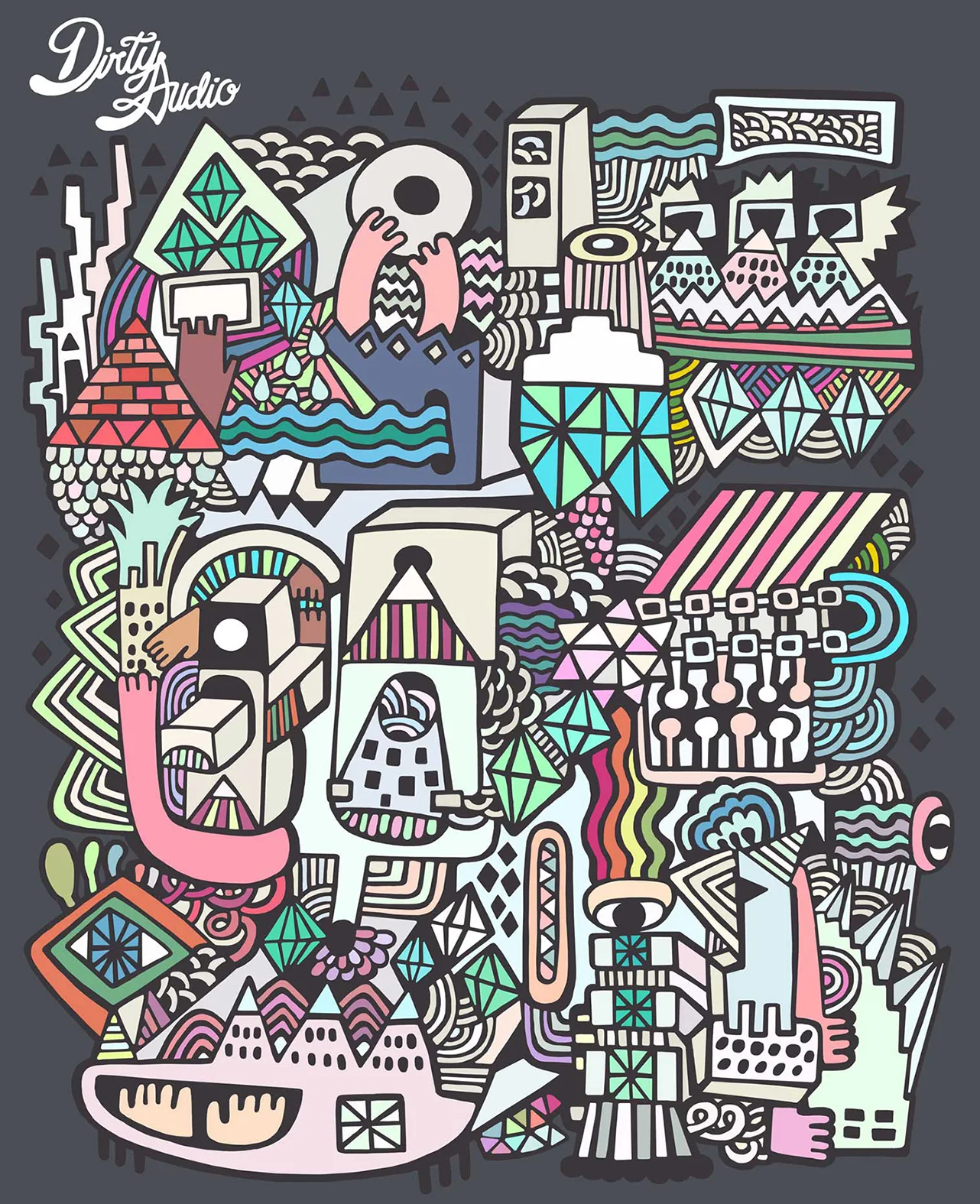 Illustration Dirty Audio — Ery Burns