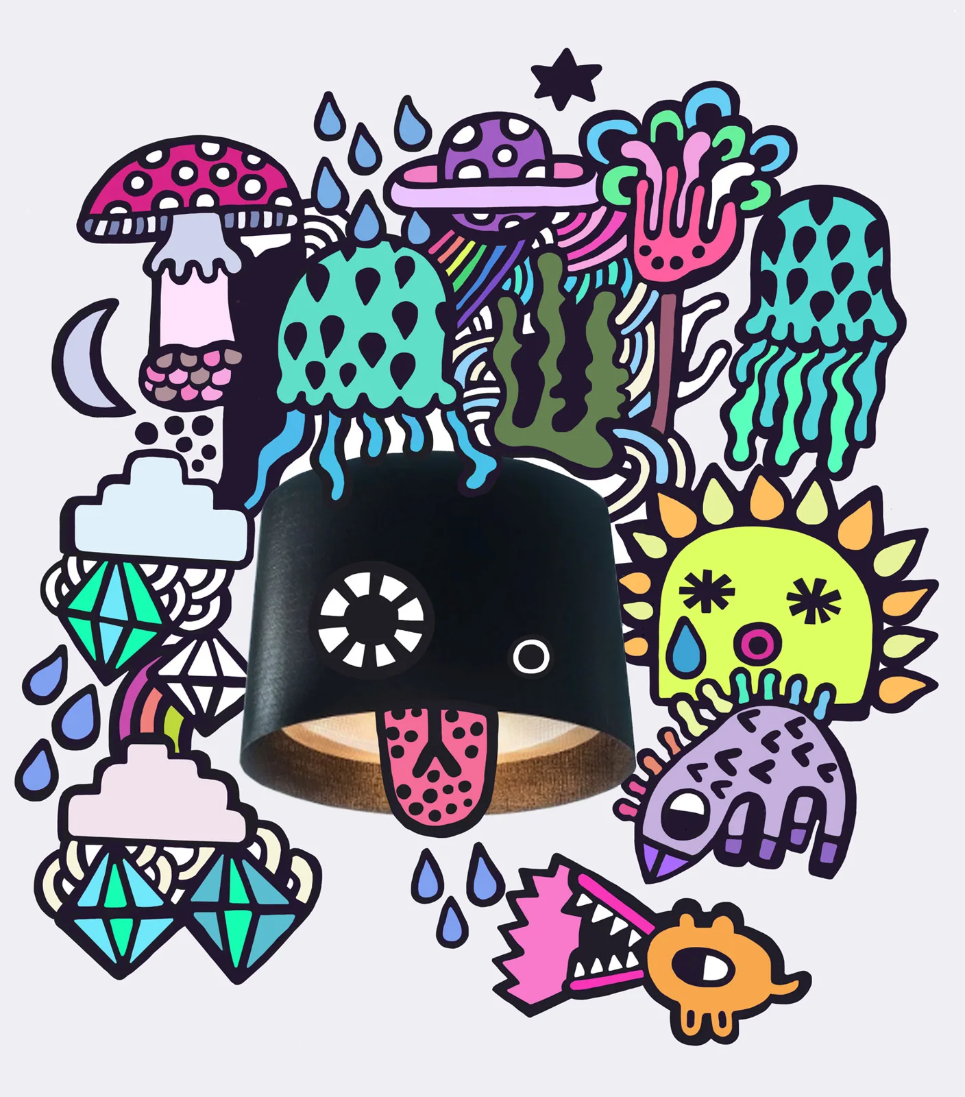 Dessin au trait pour Foscarini — Ery Burns