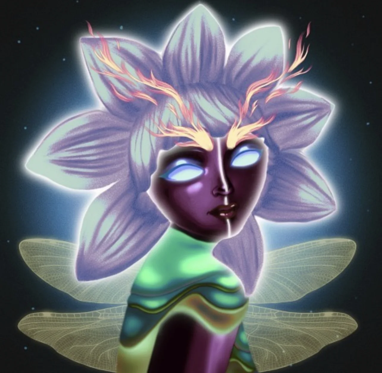 Lunar Blossoms : la fleur violette — Elise Swopes