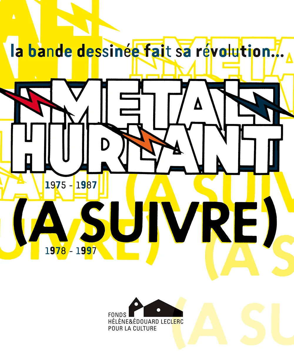 Affiche « La bande dessinée fait sa révolution » — Étienne Robial